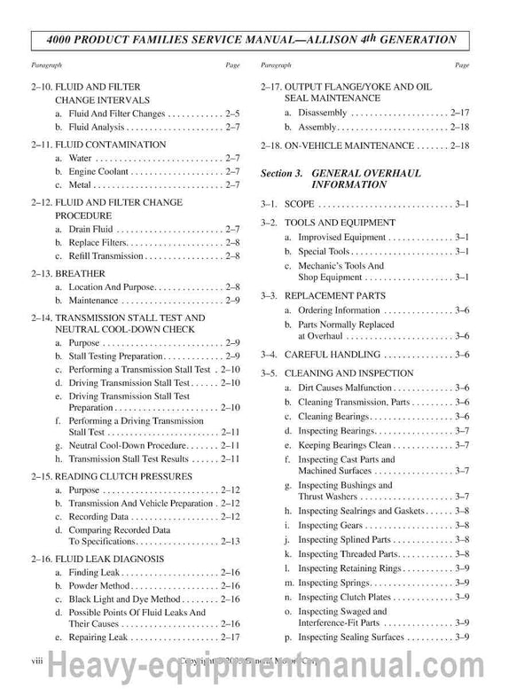 Allison Transmission 4500 RDS Full Service Repair Manual PDF