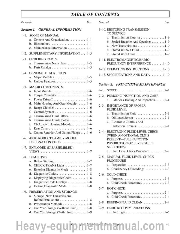Allison Transmission 4500 RDS Full Service Repair Manual PDF