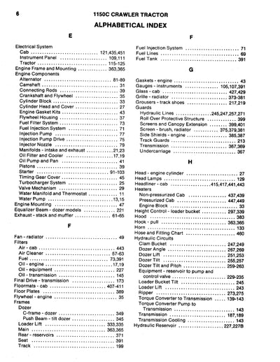 Case 1150C Crawler Parts Manual B1373