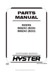 Hyster Forklift Truck Parts Manual - Download PDF