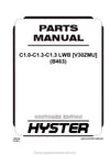 Hyster Forklift Truck Full Complete Parts Catalog Manual PDF