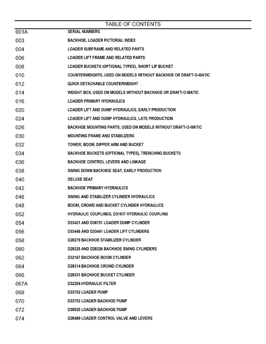 Case 23 Backhoe Loader Parts Manual B924