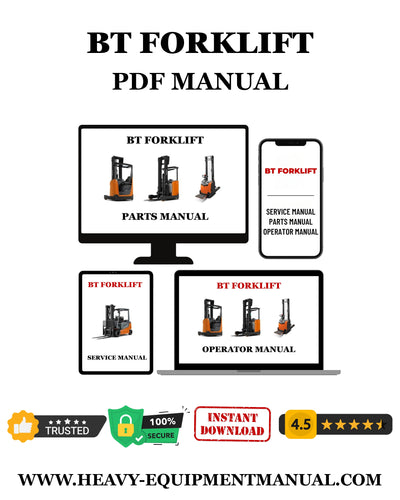 BT LSV1250E-10, LST1350E-10 Electric Stacker Parts Manual - PDF Download