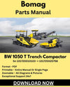 Download - Bomag BW 1050 T Trench Compactor Parts Manual Sn 101720010103 -> 101720020758
