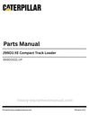 Caterpillar 299D3 XE Compact Track Loader Parts Manual (BX900001-UP) PDF Download