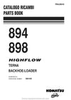 Komatsu 894(ITA) Backhoe Loader Parts Manual SN 8901442-UP