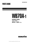 Komatsu WB70A-1(ITA) Backhoe Loader Parts Manual SN F10001-F10391