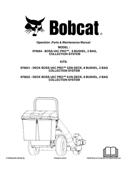 Bobcat Mower Operation ,Parts & Maintenance Manual - PDF Download 4179520