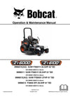 Bobcat ZT6000 6100 Mower Operation And Maintenance Manual - PDF Download