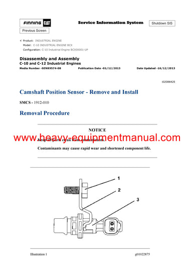Download Caterpillar C-10 INDUSTRIAL ENGINE Service Repair Manual BCX Download Caterpillar C-10 INDUSTRIAL ENGINE Service Repair Manual BCX
