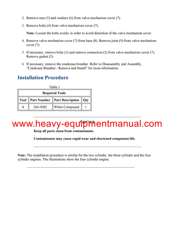 DOWNLOAD CATERPILLAR C1.1 INDUSTRIAL ENGINE SERVICE REPAIR MANUAL C7Y
