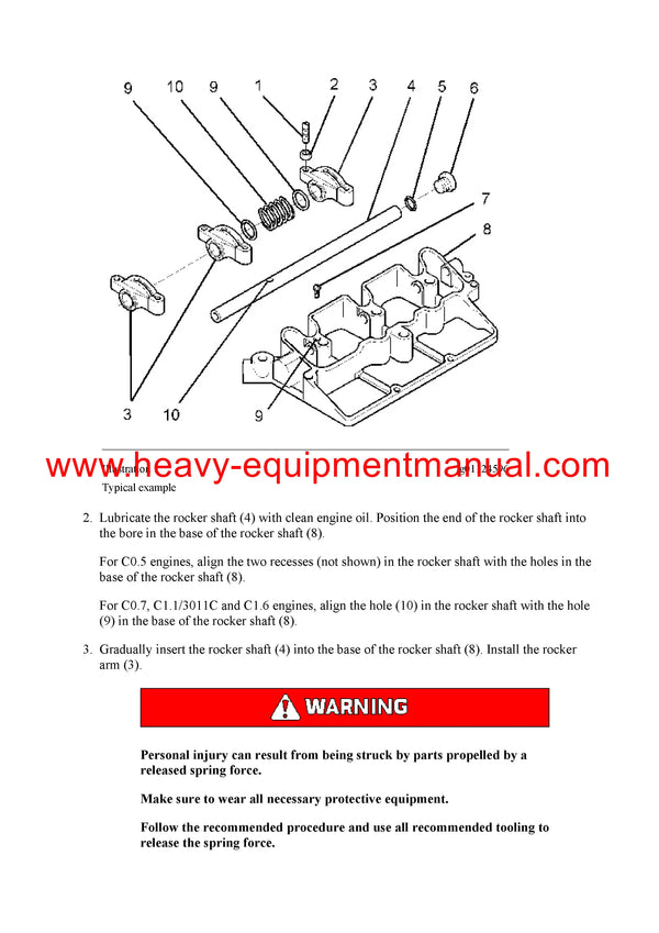 DOWNLOAD CATERPILLAR C1.1 INDUSTRIAL ENGINE FULL COMPLETE SERVICE REPAIR MANUAL G8M
