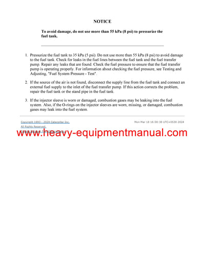 Download Caterpillar C18 GENERATOR SET Service Repair Manual M1P