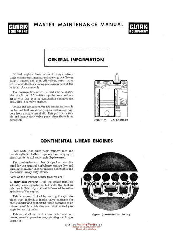 Clark C300 356 (OH-381) Forklift Overhaul Manual - PDF Download