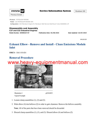 Download Caterpillar C32 PETROLEUM ENGINE Service Repair Manual SDK