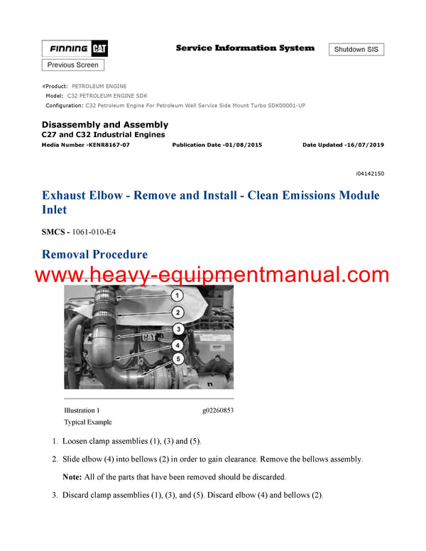 Download Caterpillar C32 PETROLEUM ENGINE Service Repair Manual SDK