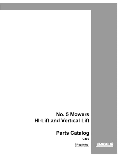 Case IH HI 5 lift And Vertical Lift Parts Manual C395