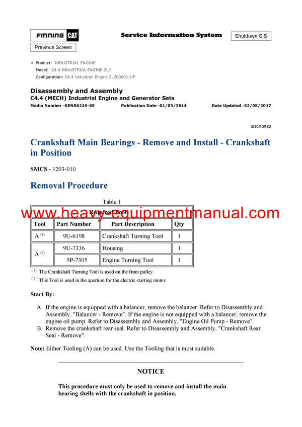 DOWNLOAD CATERPILLAR C4.4 INDUSTRIAL ENGINE SERVICE REPAIR MANUAL 2L2