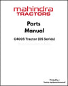 Mahindra C4005 Tractor (05 Series) Parts Manual - PDF Download