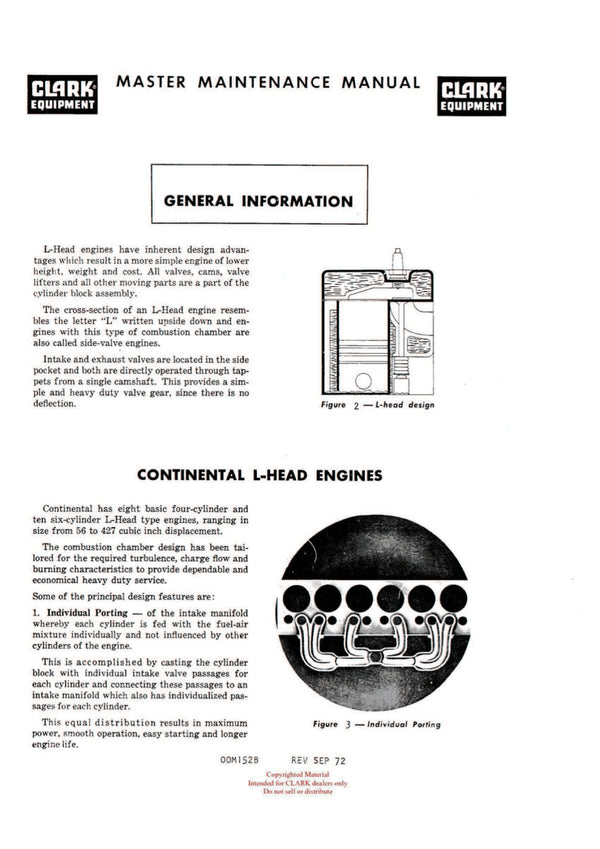 Clark C500 (Y) 20 25 S30 (OH-367) Forklift Overhaul Manual - PDF Download