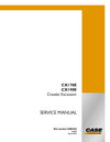 CASE CX170E, CX190E Crawler Excavator Service Manual (2023)
