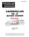DOWNLOAD CATERPILLAR 12E MOTOR GRADER OPERATION AND MAINTENANCE MANUAL 99E