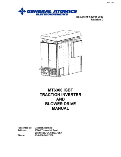 CAT Unit Rig Mining Truck MT6300 IGBT AC MR051-MR067 MR069-MR071 Traction Inverter and Blower Drive Service Manual