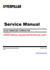 DOWNLOAD CATERPILLAR CB-64 VIBRATORY COMPACTOR FULL COMPLETE SERVICE REPAIR MANUAL DJM