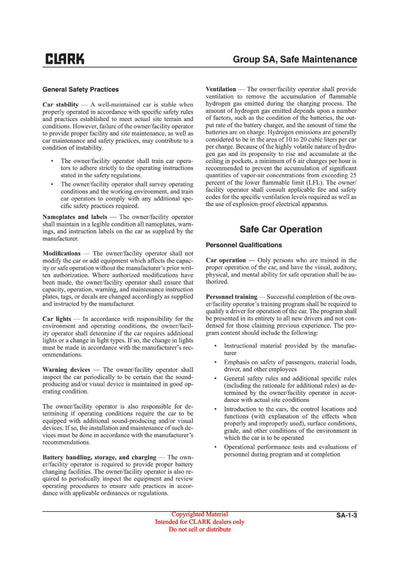 Clark CBX TRX FBX (SM-724) Tow Tractor Service Repair Manual - PDF Download