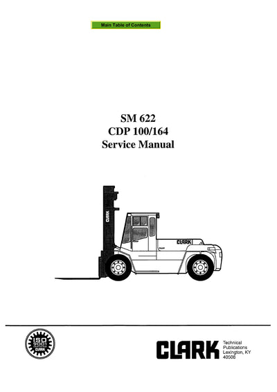 Clark CDP 100-164 (SM-622) Forklift Service Repair Manual - PDF Download