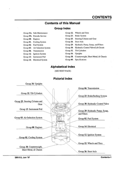 Clark CGC CGP 40-70 (SM-612.1) Forklift Service Repair Manual - PDF Download