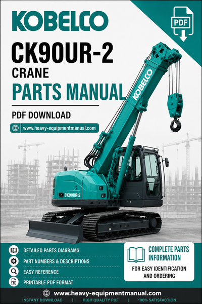 CK90UR-2 Kobelco Crane Parts Manual - PDF Download