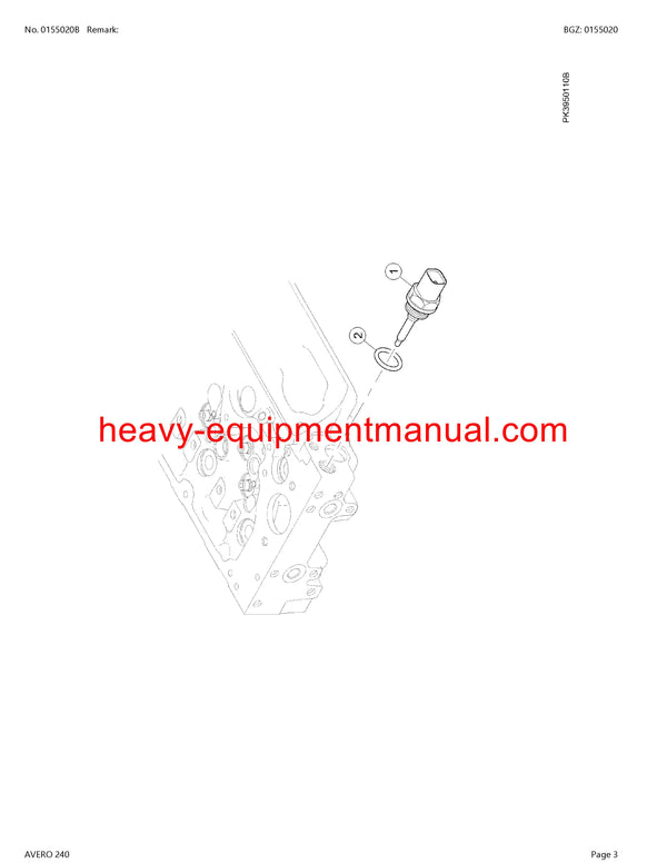 Download Claas Avero 240 Combine Parts Manual PDF 45100011-45199999