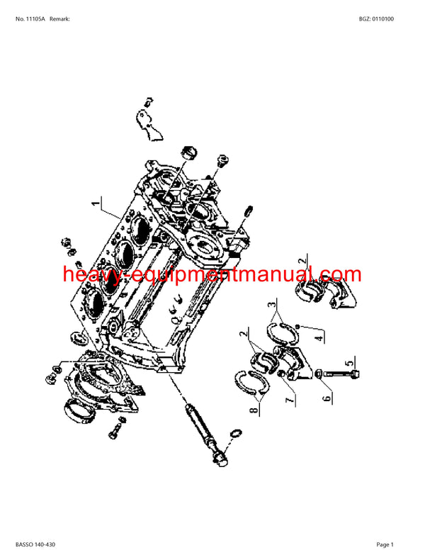 Download Claas Basso 140-430 Tractor Parts Manual PDF CT74D0001 - CT74D3199