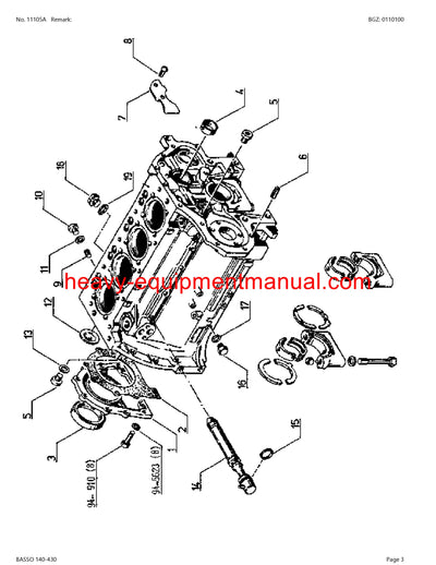 Download Claas Basso 140-430 Tractor Parts Manual PDF CT64D0001 - CT64D3199