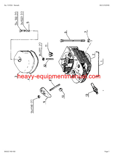 PDF Claas 140 - 430 Basso Tractor Parts Manual Download