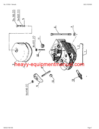 Download Claas Basso 140-430 Tractor Parts Manual PDF CT74D0001 - CT74D3199