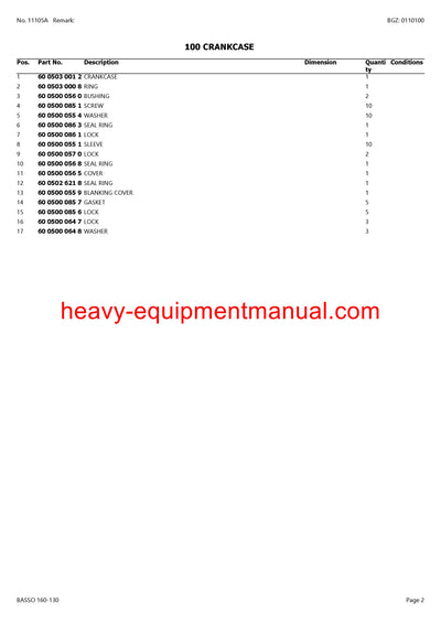 Download Claas Basso 160-130 Tractor Parts Manual PDF A1600001 - A1699999