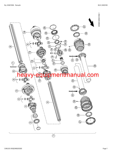 Claas 8500 8400 8300 Cargos Self Loading Wagon Parts Manual Download Free PDF 