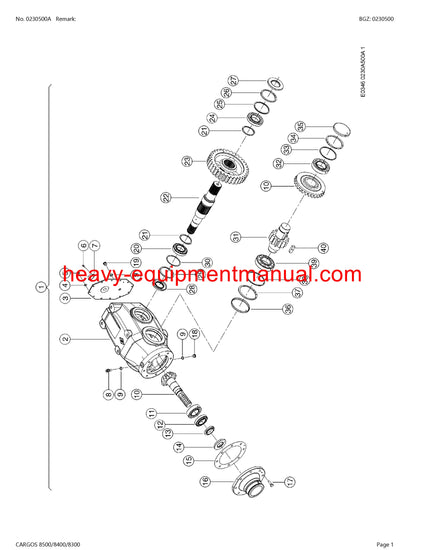 Download PDF Claas 8500 8400 8300 Cargos Self Loading Wagon Parts Manual PDF Claas 8500 8400 8300 Cargos Self Loading Wagon Parts Manual Download