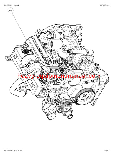 PDF Claas 456 - 426 RA RC RX Celtis Tractor Parts Manual Download