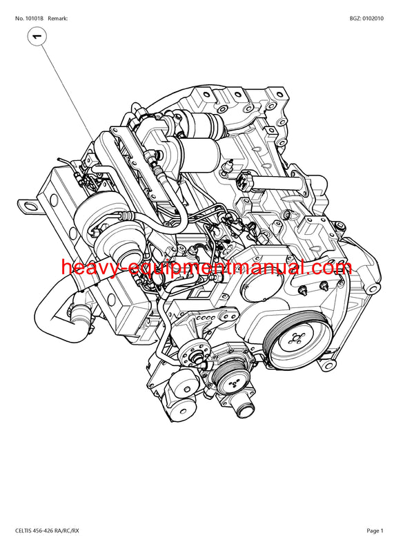 PDF Claas 456 - 426 RA RC RX Celtis Tractor Parts Manual Download
