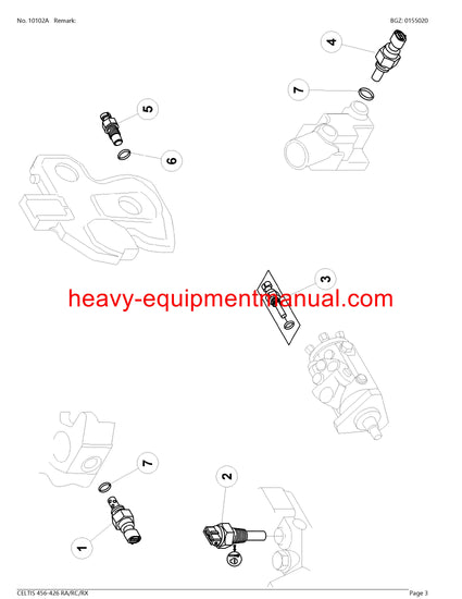 Download Claas Celtis 456-426 RA RC RX Tractor Parts Manual PDF CT3620019-CT3629999