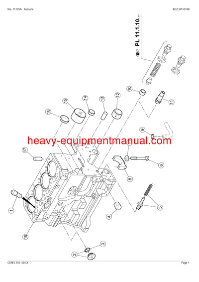 Download Claas Ceres 355-325 X Tractor Parts Manual PDF CT1030001-CT1031651