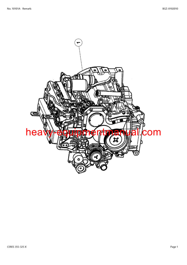 Download Claas Ceres 355-325 X Tractor Parts Manual PDF CT1030001-CT1031651