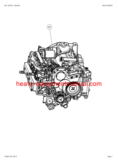 Download Claas Ceres 355-325 X Tractor Parts Catalog Manual PDF CT1040001-CT1041134