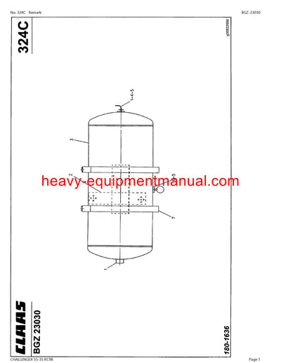Download Claas Challenger 55-35 RC98 Tractor Parts Manual PDF SN 79301001 - 79302099