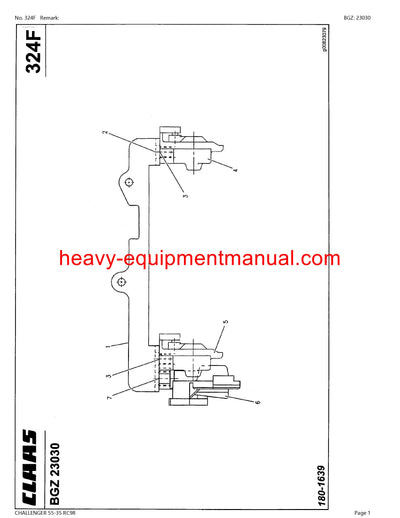 Download Claas Challenger 55-35 RC98 Tractor Parts Catalog Manual SN 79100001 - 79101199