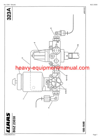 Download Claas Challenger 65 E Tractor Parts Manual PDF SN 79400001 - 79499999