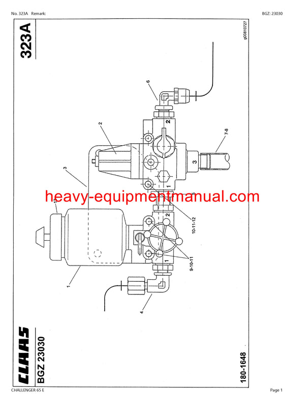PDF Claas 65 E Challenger Tractor Parts Manual Download